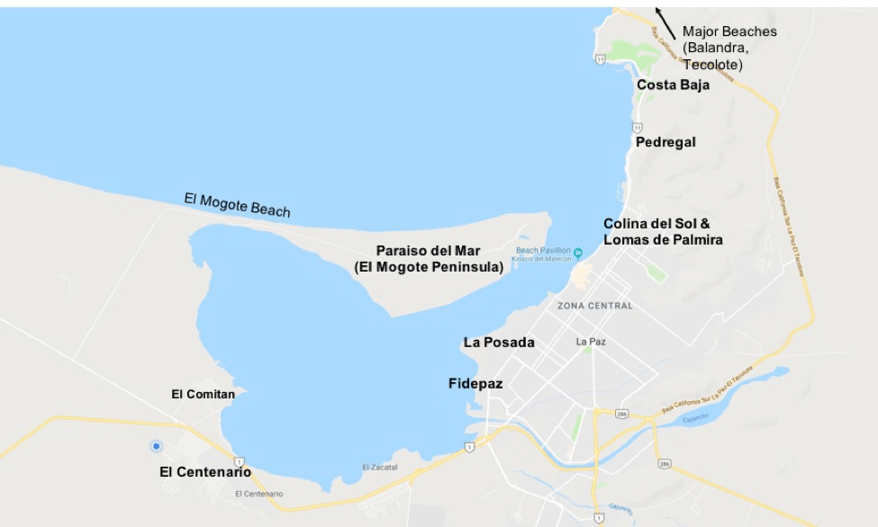 LaPazNeighborhoodsMap