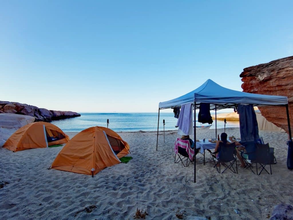DinnerCampsiteSanJoseIsland