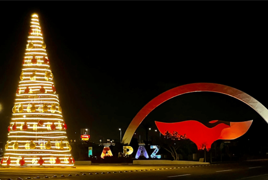 La Paz Peace Whale Tail Xmas