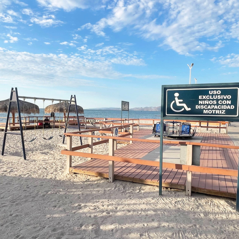 Park equipment for disabled children